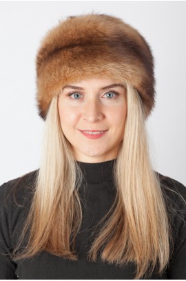 Polecat fur hat